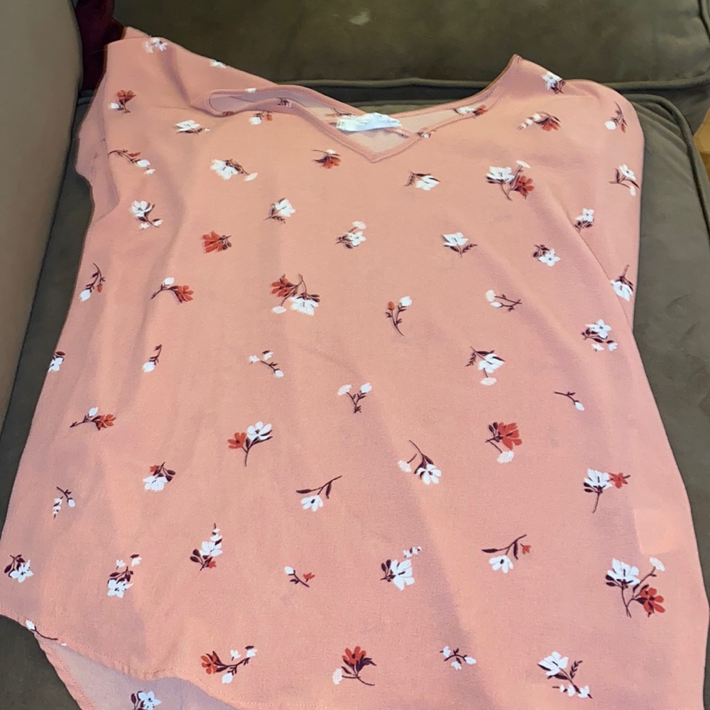 pink flower shirt